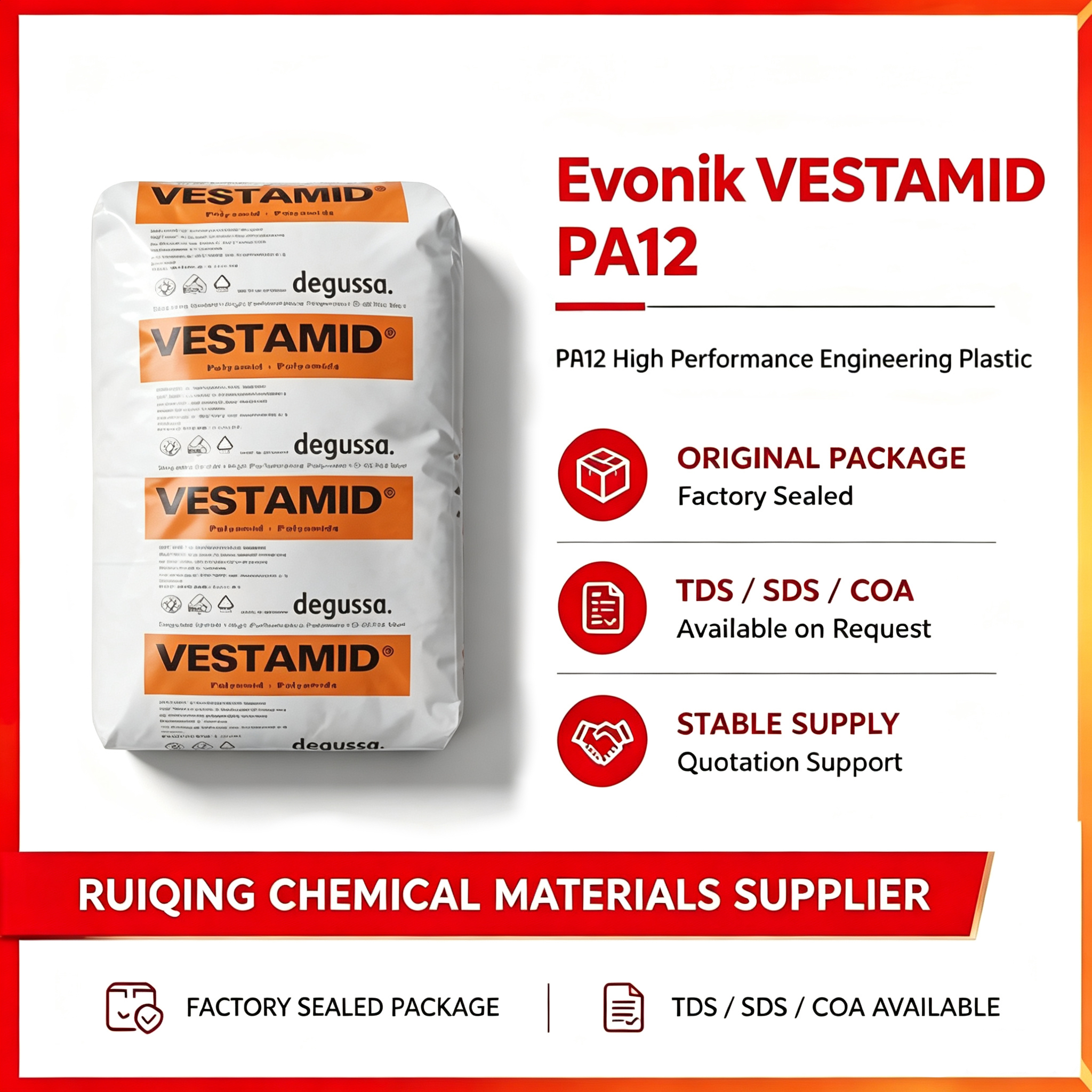 VESTAMID NRG 2902 BK PA12-I gas pipe fitting resin